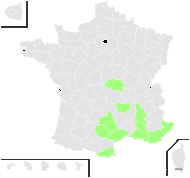 Ranunculus monspeliacus proles saxatilis (Balb.) Rouy & Foucaud - carte de répartition