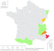 Ranunculus thora L. - carte de répartition