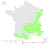 Trollius minimus Wender. - carte de répartition