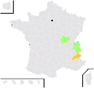 Alchemilla crinita Buser - carte de répartition