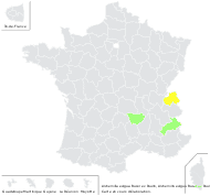 Alchemilla exigua Buser ex Paulin - carte de répartition