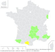 Alchemilla lapeyrousii Buser - carte de répartition