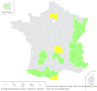 Aruncus barba-caprae Fourr. - carte de répartition