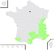 Potentilla caulescens L. - carte de répartition