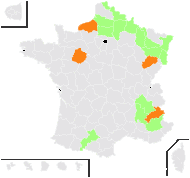 Potentilla intermedia L. - carte de répartition