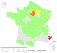 Comarum palustre L. - carte de répartition