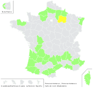 Prunus armeniaca L. - carte de répartition