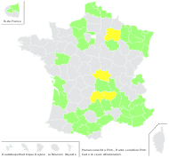 Prunus cerasifera Ehrh. - carte de répartition