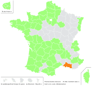 Prunus laurocerasus L. - carte de répartition