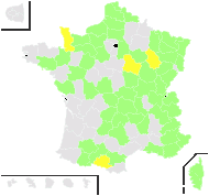 Rosa corymbifera Borkh. - carte de répartition