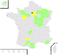 Rosa deseglisei Boreau - carte de répartition