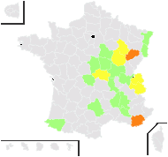 Rosa nemorivaga Déségl. - carte de répartition