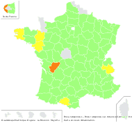 Rosa rubiginosa L. - carte de répartition