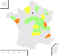 Rosa sherardii Davies - carte de répartition