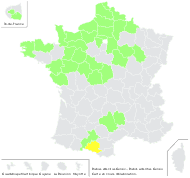 Rubus adscitus Genev. - carte de répartition