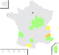 Rubus chloocladus W.C.R.Watson - carte de répartition