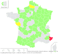 Rubus fruticosus L. - carte de répartition