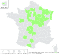 Rubus wahlbergii sensu Godr. - carte de répartition