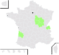 Rubus pilocarpus Gremli - carte de répartition