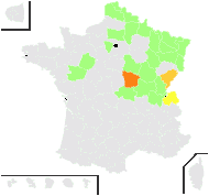 Rubus rudis Weihe - carte de répartition