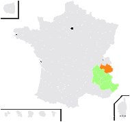 Vilaria subacaulis (Vill.) Guétt. - carte de répartition