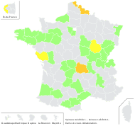 Spiraea salicifolia L. - carte de répartition
