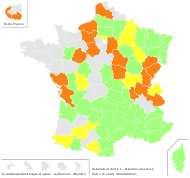 Asperula arvensis L. - carte de répartition