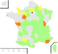 Galium glaucum L. - carte de répartition