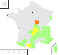 Galium venustum Jord. - carte de répartition