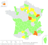 Ruta graveolens L. - carte de répartition