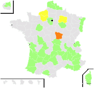 Salix vitellina L. - carte de répartition