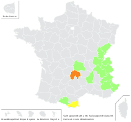 Salix appendiculata Vill. - carte de répartition