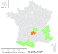 Salix herbacea L. - carte de répartition