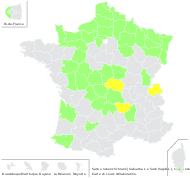 Salix ×fragilis L. - carte de répartition