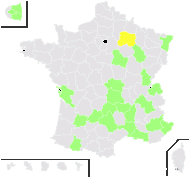 Syringa suaveolens Moench - carte de répartition