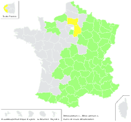 Ribes alpinum L. - carte de répartition