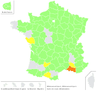 Ribes uva-crispa L. - carte de répartition