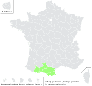 Evaiezoa geranioides (L.) Raf. - carte de répartition