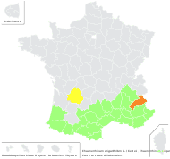 Chaenorhinum origanifolium (L.) Kostel. - carte de répartition