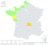 Euphrasia tetraquetra (Bréb.) Arrond. - carte de répartition