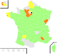 Gratiola officinalis L. - carte de répartition
