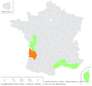 Kickxia cirrhosa (L.) Fritsch - carte de répartition