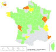 Limosella aquatica L. - carte de répartition