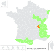 Linaria alpina (L.) Mill. - carte de répartition