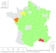 Melampyrum cristatum L. - carte de répartition