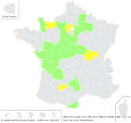 Odontites jaubertianus (Boreau) D.Dietr. ex Walp. - carte de répartition
