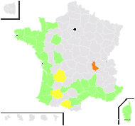 Eufragia vivianii Coss. - carte de répartition