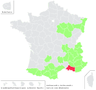 Carlina acaulis L. - carte de répartition