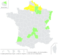 Veronica ticinensis Pollini - carte de répartition