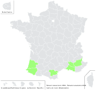 Tamarix canariensis Willd. - carte de répartition